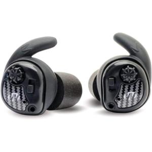imageWalkers Silencer Wireless NRR25dB Electronic Sound Suppression Hearing Protection Earbuds for ShootingBlack