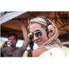 imageWalkers Razor Slim Ultra Low Profile Compact Design Adjustable Range Shooting Hunting Hearing Protection Electronic Earmuffs Coral