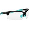 imageWalkers Unisex Teal Impact Resistant Sport Glasses  Durable NonSlip Rubberized Frame UV Protection Shooting Outdoor Sports Glasses w Clear Lenses