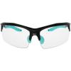 imageWalkers Unisex Teal Impact Resistant Sport Glasses  Durable NonSlip Rubberized Frame UV Protection Shooting Outdoor Sports Glasses w Clear Lenses
