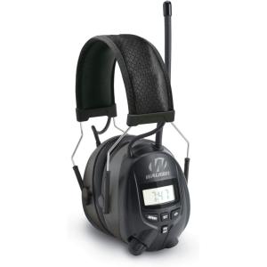imageWALKERS Digital AMFM Radio Muff  25dB Noise Reduction Rating Hunting Shooting Hearing Protection Electronic Earmuffs w Radio MP3CD Player Jack 2 AAA Batteries Included