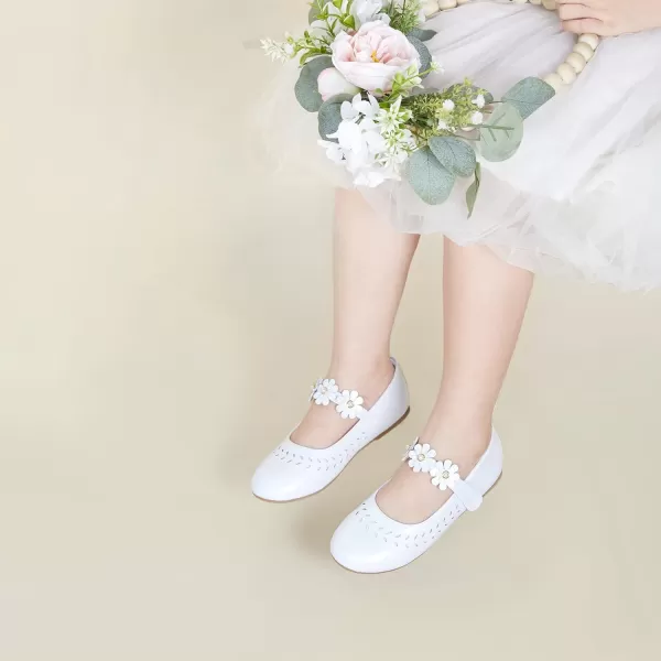 Felix &amp; Flora Girls Toddler Little Ballet Shoes - Flower Girls Mary Jane Flats Dress Shoes Party Wedding