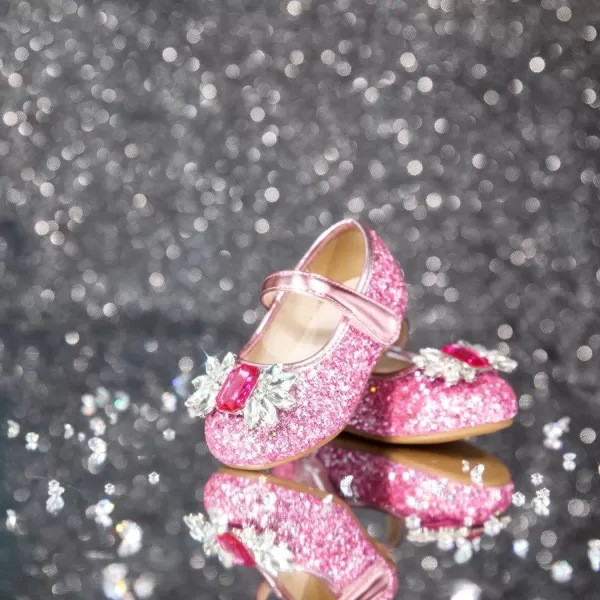 Felix &amp; Flora Girls Toddler Little Ballet Shoes - Flower Girls Mary Jane Flats Dress Shoes Party Wedding