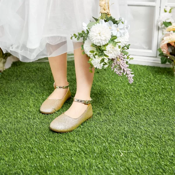 Felix &amp; Flora Girls Toddler Little Ballet Shoes - Flower Girls Mary Jane Flats Dress Shoes Party Wedding
