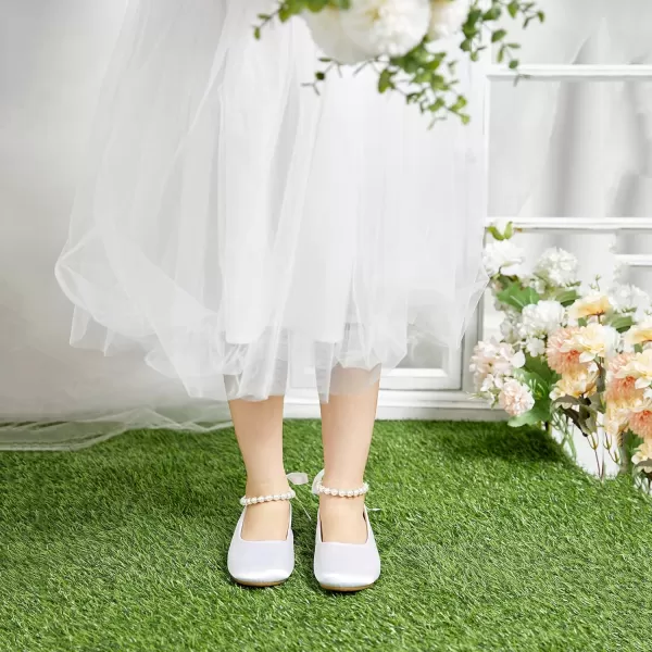 Felix &amp; Flora Girls Toddler Little Ballet Shoes - Flower Girls Mary Jane Flats Dress Shoes Party Wedding