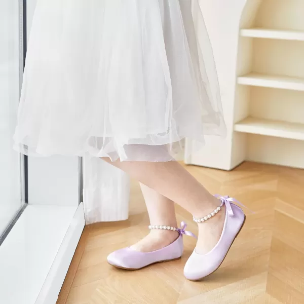 Felix &amp; Flora Girls Toddler Little Ballet Shoes - Flower Girls Mary Jane Flats Dress Shoes Party Wedding