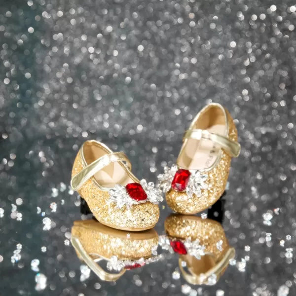 Felix &amp; Flora Girls Toddler Little Ballet Shoes - Flower Girls Mary Jane Flats Dress Shoes Party Wedding