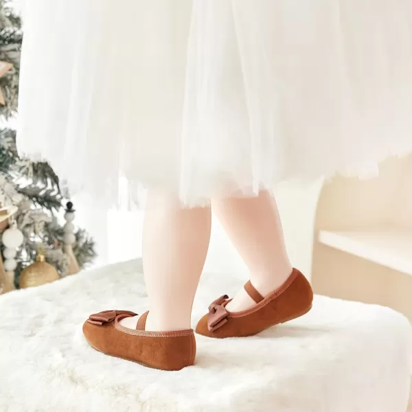 Felix &amp; Flora Toddler Flower Girl Dress Shoes - Girl Ballet Flats Party School Shoes Wedding