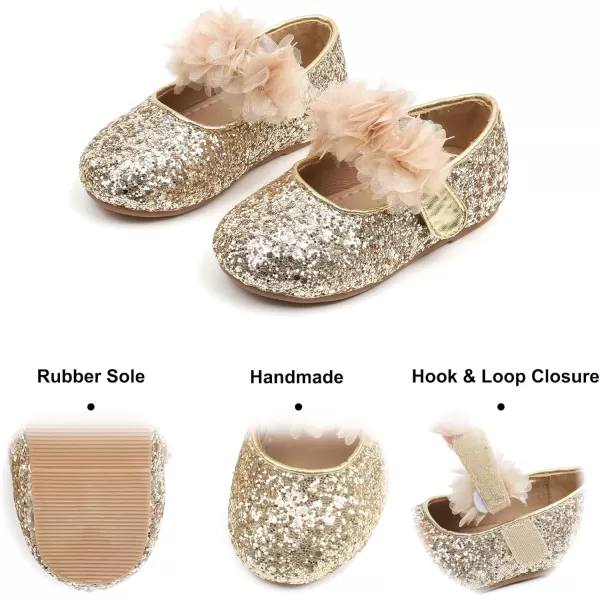 Felix &amp; Flora Toddler Flower Girl Dress Shoes - Girl Ballet Flats Party School Shoes Wedding