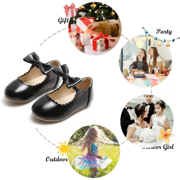 Felix &amp; Flora Toddler Flower Girl Dress Shoes - Girl Ballet Flats Party School Shoes Wedding