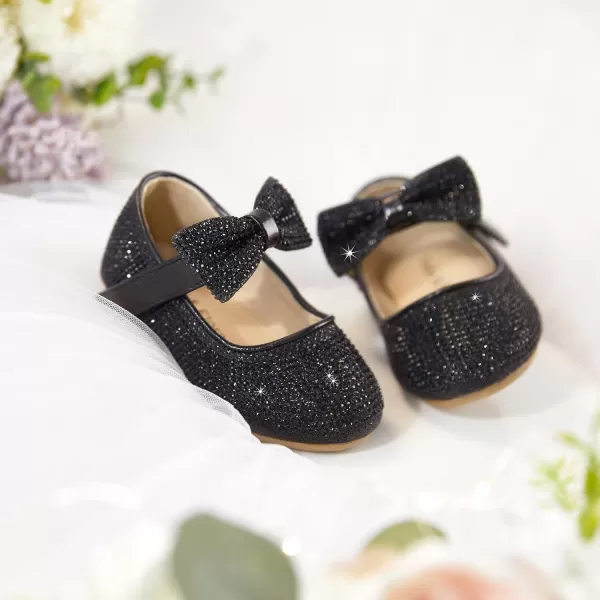 Felix &amp; Flora Toddler Flower Girl Dress Shoes - Girl Ballet Flats Party School Shoes Wedding