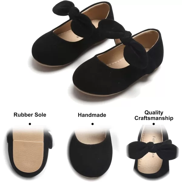 Felix &amp; Flora Toddler Flower Girl Dress Shoes - Girl Ballet Flats Party School Shoes Wedding