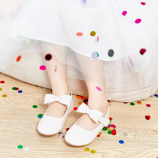 Felix &amp; Flora Toddler Flower Girl Dress Shoes - Girl Ballet Flats Party School Shoes Wedding