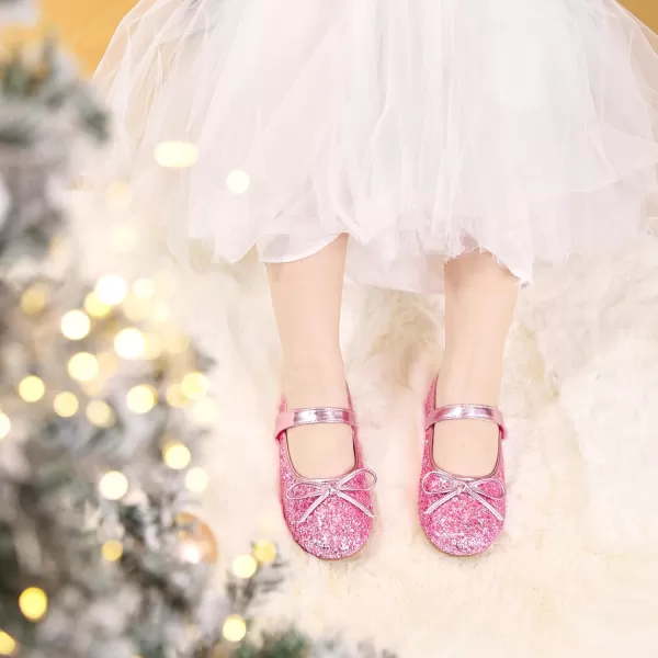 Felix &amp; Flora Toddler Flower Girl Dress Shoes - Girl Ballet Flats Party School Shoes Wedding