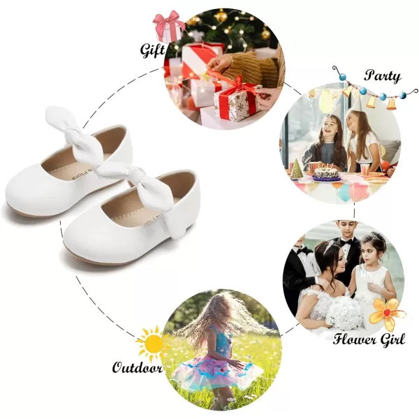 Felix &amp; Flora Toddler Flower Girl Dress Shoes - Girl Ballet Flats Party School Shoes Wedding