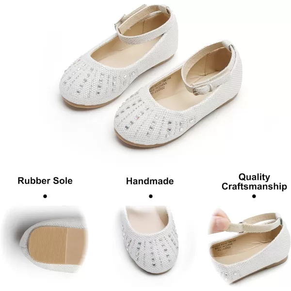Felix &amp; Flora Toddler Flower Girl Dress Shoes - Girl Ballet Flats Party School Shoes Wedding