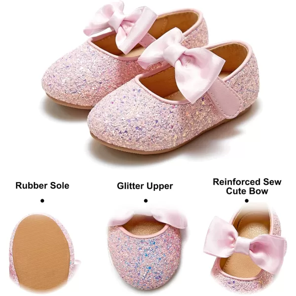 Felix &amp; Flora Toddler Flower Girl Dress Shoes - Girl Ballet Flats Party School Shoes Wedding