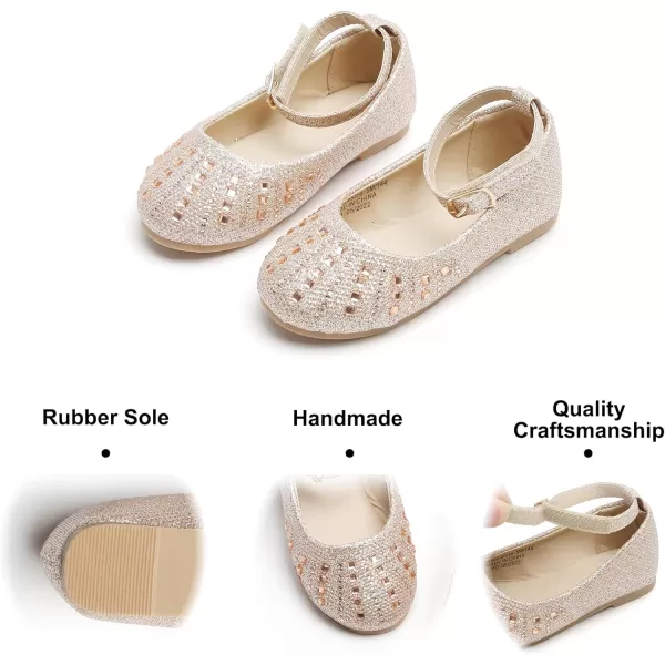 Felix &amp; Flora Toddler Flower Girl Dress Shoes - Girl Ballet Flats Party School Shoes Wedding