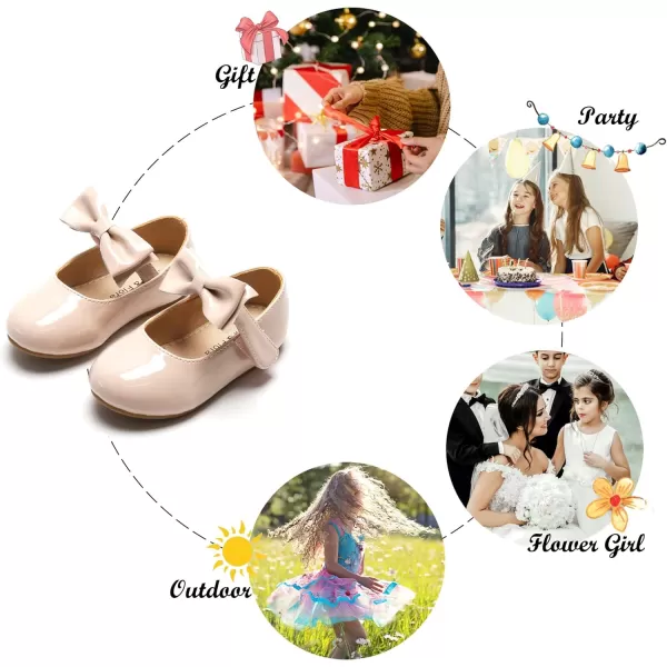 Felix &amp; Flora Toddler Flower Girl Dress Shoes - Girl Ballet Flats Party School Shoes Wedding