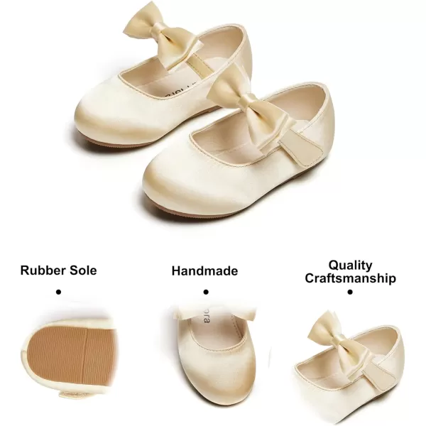 Felix &amp; Flora Toddler Flower Girl Dress Shoes - Girl Ballet Flats Party School Shoes Wedding