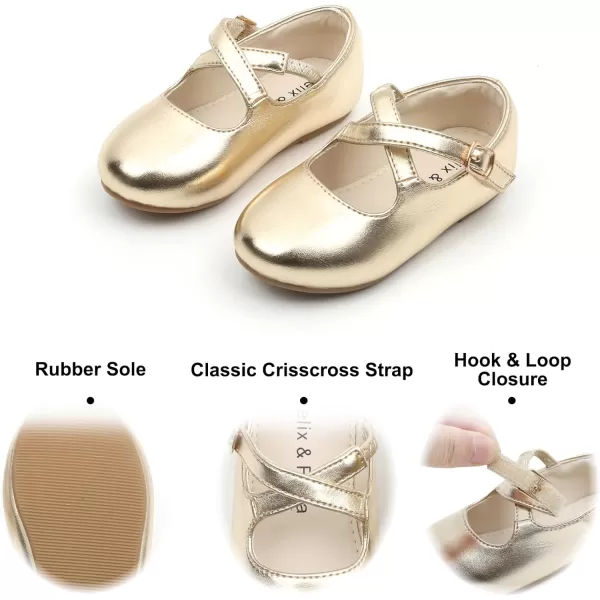 Felix &amp; Flora Toddler Flower Girl Dress Shoes - Girl Ballet Flats Party School Shoes Wedding