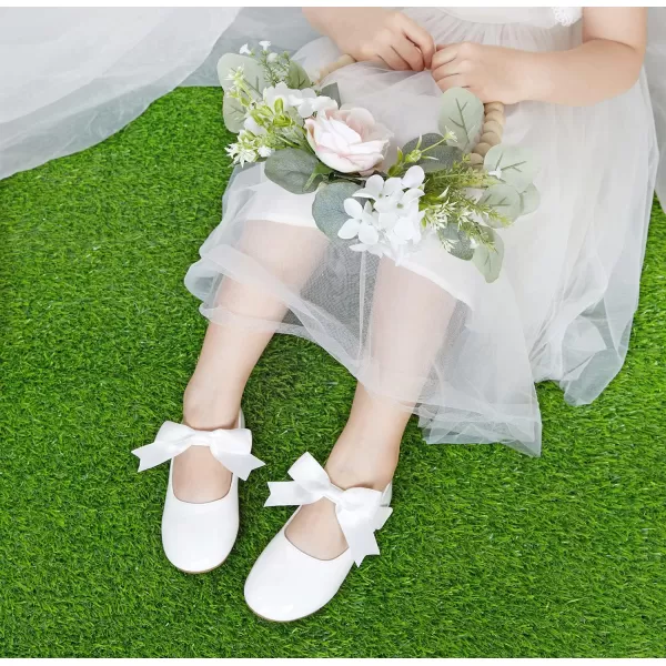 Felix &amp; Flora Toddler Flower Girl Dress Shoes - Girl Ballet Flats Party School Shoes Wedding