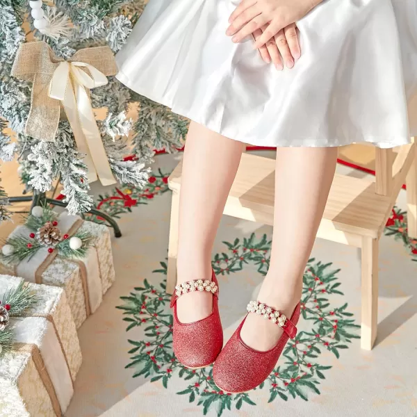 Felix &amp; Flora Toddler Flower Girl Dress Shoes - Girl Ballet Flats Party School Shoes Wedding