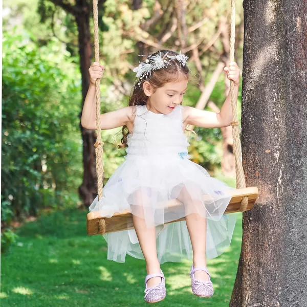 Felix &amp; Flora Toddler Flower Girl Dress Shoes - Girl Ballet Flats Party School Shoes Wedding