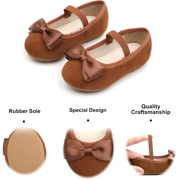 Felix &amp; Flora Toddler Flower Girl Dress Shoes - Girl Ballet Flats Party School Shoes Wedding