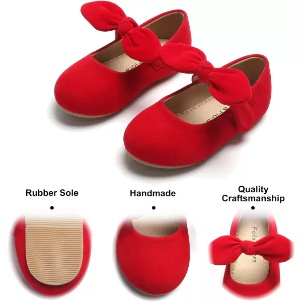 Felix &amp; Flora Toddler Flower Girl Dress Shoes - Girl Ballet Flats Party School Shoes Wedding