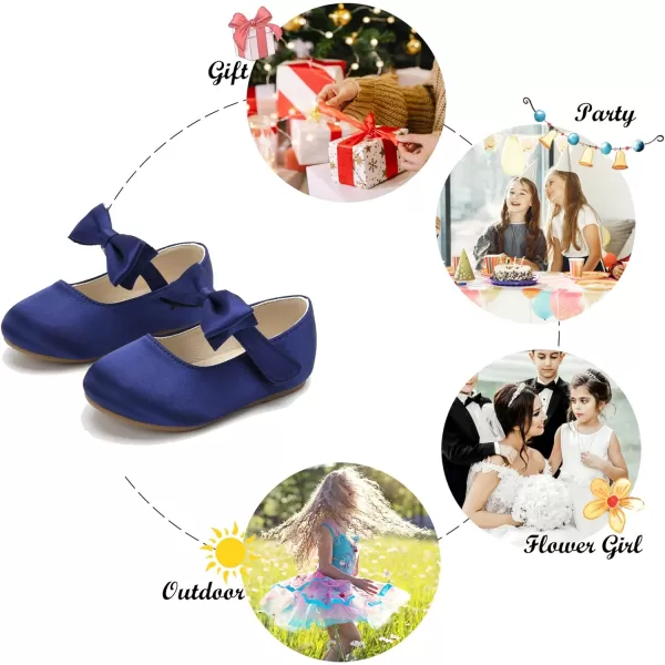 Felix &amp; Flora Toddler Flower Girl Dress Shoes - Girl Ballet Flats Party School Shoes Wedding