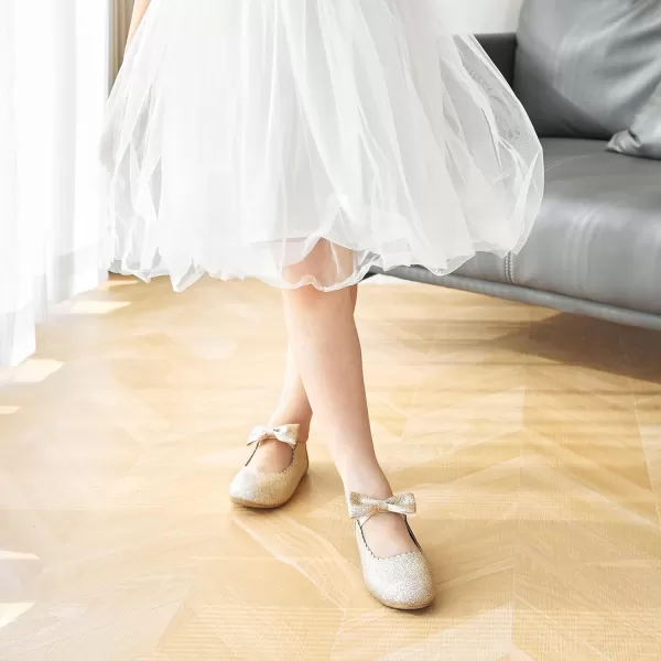 Felix &amp; Flora Toddler Flower Girl Dress Shoes - Girl Ballet Flats Party School Shoes Wedding