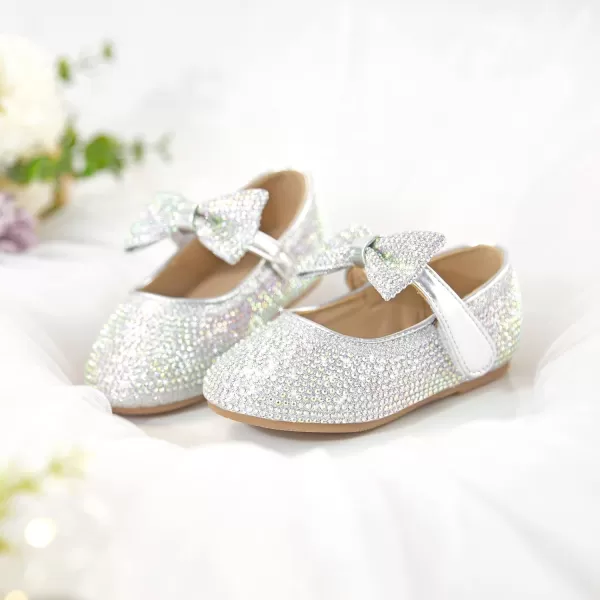 Felix &amp; Flora Toddler Flower Girl Dress Shoes - Girl Ballet Flats Party School Shoes Wedding
