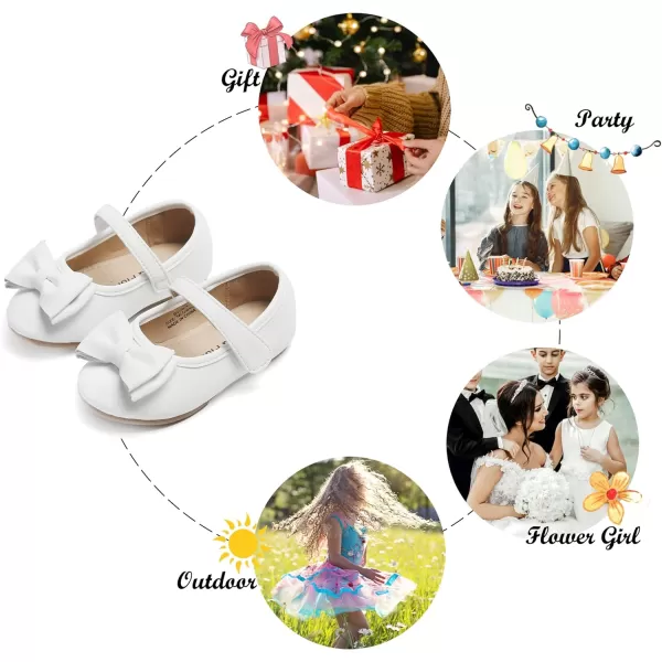 Felix &amp; Flora Toddler Flower Girl Dress Shoes - Girl Ballet Flats Party School Shoes Wedding