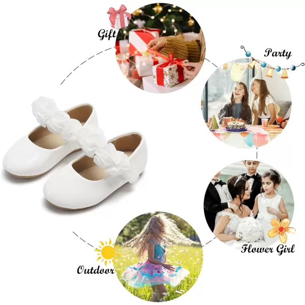 Felix &amp; Flora Toddler Flower Girl Dress Shoes - Girl Ballet Flats Party School Shoes Wedding