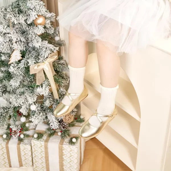 Felix &amp; Flora Toddler Flower Girl Dress Shoes - Girl Ballet Flats Party School Shoes Wedding