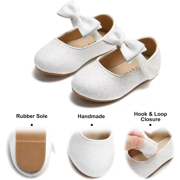 Felix &amp; Flora Toddler Flower Girl Dress Shoes - Girl Ballet Flats Party School Shoes Wedding