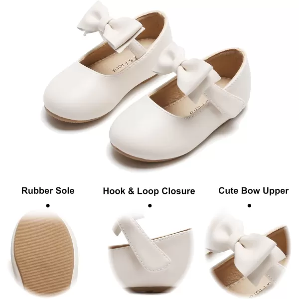 Felix &amp; Flora Toddler Flower Girl Dress Shoes - Girl Ballet Flats Party School Shoes Wedding