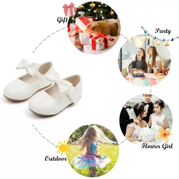 Felix &amp; Flora Toddler Flower Girl Dress Shoes - Girl Ballet Flats Party School Shoes Wedding