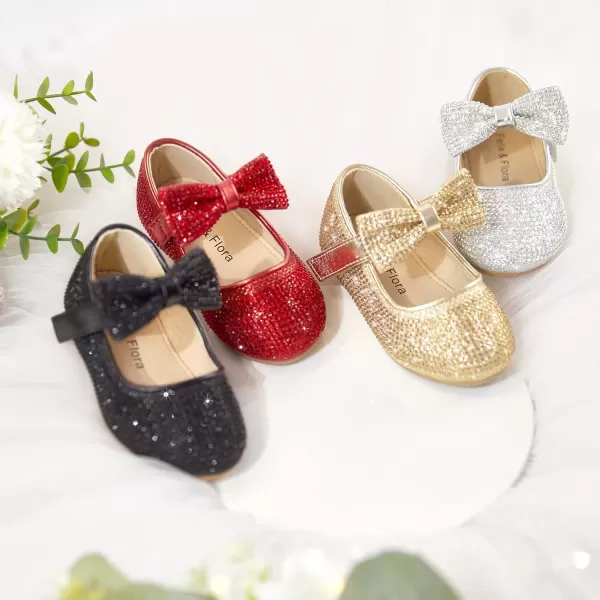 Felix &amp; Flora Toddler Flower Girl Dress Shoes - Girl Ballet Flats Party School Shoes Wedding