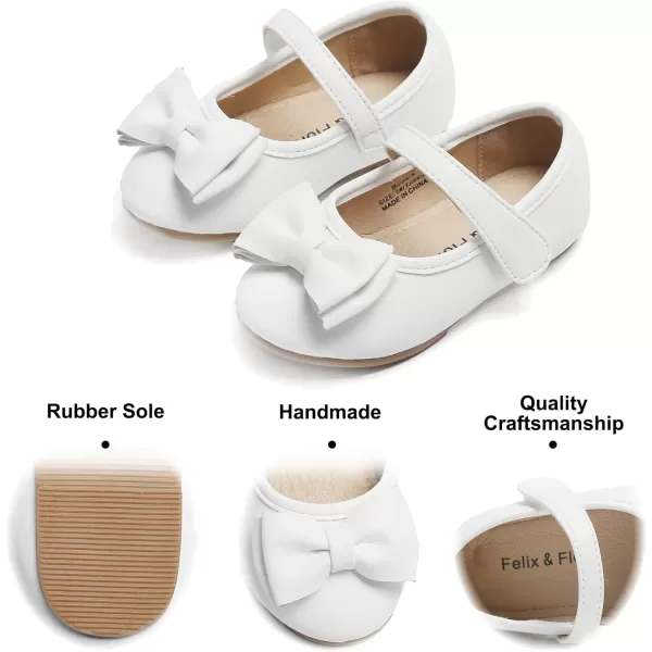 Felix &amp; Flora Toddler Flower Girl Dress Shoes - Girl Ballet Flats Party School Shoes Wedding