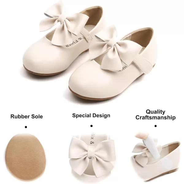 Felix &amp; Flora Toddler Flower Girl Dress Shoes - Girl Ballet Flats Party School Shoes Wedding