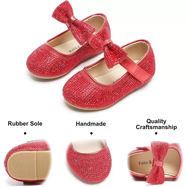 Felix &amp; Flora Toddler Flower Girl Dress Shoes - Girl Ballet Flats Party School Shoes Wedding