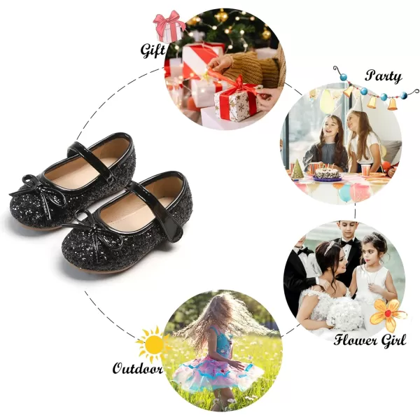 Felix &amp; Flora Toddler Flower Girl Dress Shoes - Girl Ballet Flats Party School Shoes Wedding