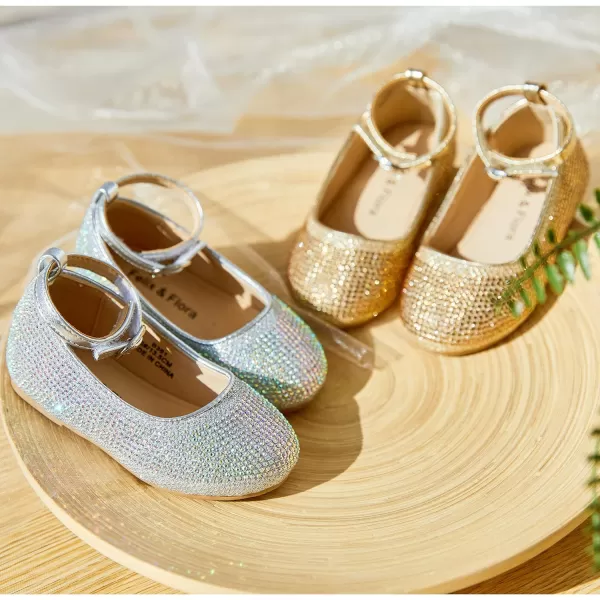 Felix &amp; Flora Toddler Flower Girl Dress Shoes - Girl Ballet Flats Party School Shoes Wedding