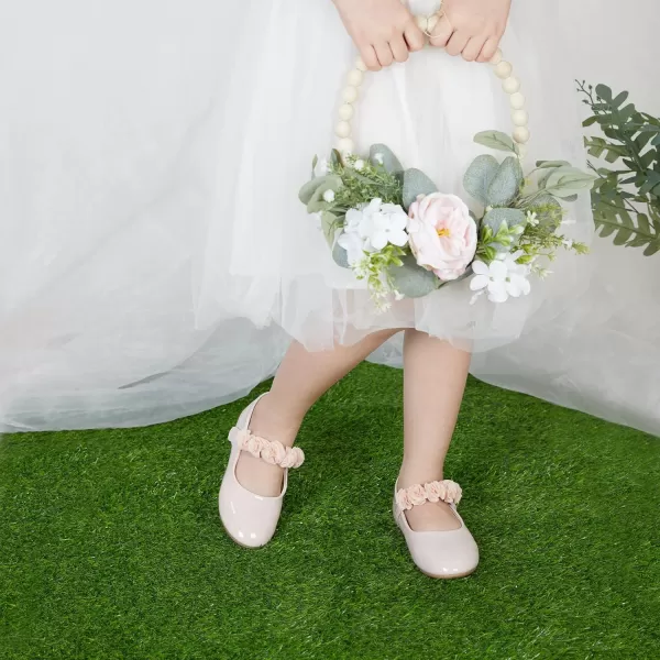 Felix &amp; Flora Toddler Flower Girl Dress Shoes - Girl Ballet Flats Party School Shoes Wedding