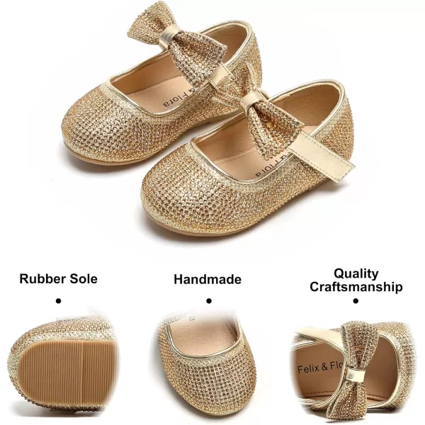 Felix &amp; Flora Toddler Flower Girl Dress Shoes - Girl Ballet Flats Party School Shoes Wedding