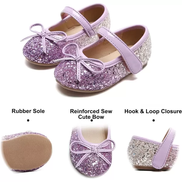 Felix &amp; Flora Toddler Flower Girl Dress Shoes - Girl Ballet Flats Party School Shoes Wedding