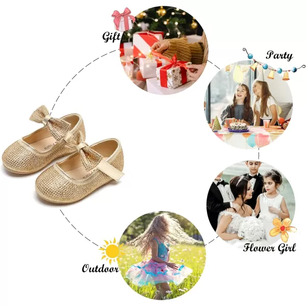 Felix &amp; Flora Toddler Flower Girl Dress Shoes - Girl Ballet Flats Party School Shoes Wedding