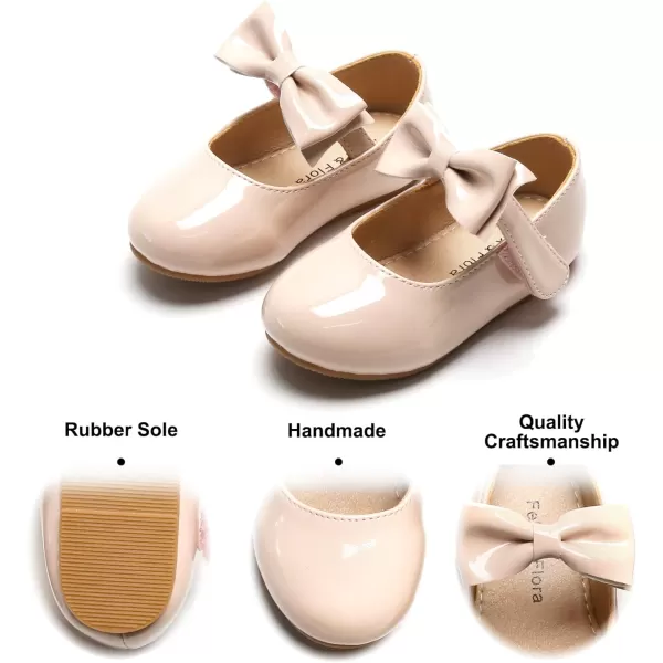 Felix &amp; Flora Toddler Flower Girl Dress Shoes - Girl Ballet Flats Party School Shoes Wedding